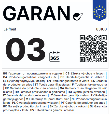 Garantie-Label