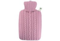 HUGO FROSCH Wärmflasche Klassik 1,8l Strickbezug pastell-rosa (102267)