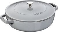 Staub Schmorpfanne Chistera, 28 cm | rund | Gusseisen | Graphit-Grau (40511-470-0)