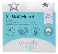 WINDELVIP, Babywindel XL 100% Baumwolle im Sternen-Design, 120x120cm, bunt, 10097