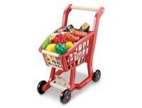ToyToyToy Einkaufswagen mit Lebensmittel 28 teilig für Puppenküche 525996
