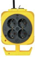 Brennenstuhl 1151760 - 5 m - 2 AC outlet(s) - Plastic - Black,White,Yellow - 230 V - 16 A