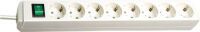 Brennenstuhl Eco-Line + Switch & 1,5 mm² Ø Cable - 8 AC outlet(s) - White - 3 m