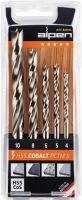 Alpen HSS-Cobalt PCTM 5-tlg Metallbohrer