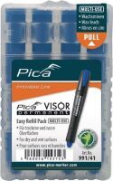 Pica VISOR permanent Ersatzminen -Sets, blau Markierprodukte