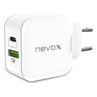 Nevox USB PD Type C + QC 3.0 Kfz Ladeadapter, Ladegerät schwarz Nevox USB PD Type C + QC 3.0 Kfz Ladeadapter, Ladegerät schwarz