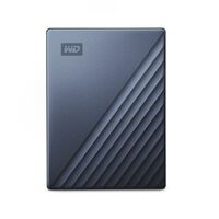 WESTERN DIGITAL WD My Passport Ultra 2TB Blue USB-C/USB3.0 HDD 6,4cm 2,5Zoll Metal finish RTL portab