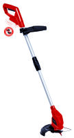 Einhell GC-CT 18/24 - String trimmer - 24 cm - Blade & nylon line - D-loop handle - 8500 RPM - Black - Red