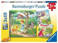 Ravensburger Kinderpuzzle „Rapunzel, Rotkäppchen & der Froschkönig“ 49 Teile ab 5 Jahre Puzzle von Ravensburger