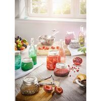 Leifheit Flasche facette 3er Set 0,5 L tender rose Einkochhilfe Saftflasche Einkochflasche