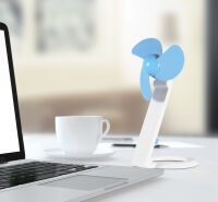 Thumbs up! ThumbsUp! Tischventilator USB blau/weiß (0001219)