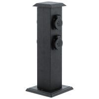 Eglo GARTEN-STECKDOSENSÄULE SCHWARZ (93426 PARK 4  25R524)