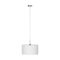 Eglo Leuchten Pendelleuchte 1 D 380 nickel M weiss PASTERI