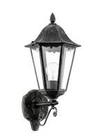 Eglo Leuchten Wandleuchte AUFWÄRTS schwarz silber PATINA NAVEDO