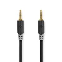 Nedis Stereo-Audiokabel / 3.5 mm Stecker / 3.5 mm Stecker / Vergoldet / 0.50 m / Rund / Anthrazit / Box