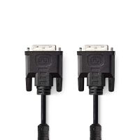 Nedis CCGP32050BK20 - 2 m - DVI-I - DVI-I - Male - Male - Black