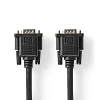 Nedis CCGP59100BK200 - 20 m - VGA (D-Sub) - VGA (D-Sub) - Male - Female - Straight