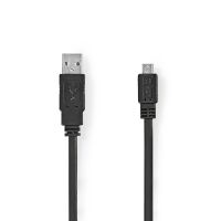 Nedis USB-DATENKAB. MICRO USB -USB A (CCGP60410BK10  1M SW)