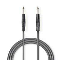 Nedis Mono-Audiokabel / 6.35 mm Stecker / 6.35 mm Stecker / Vernickelt / 5.00 m / Rund / PVC