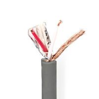 Nedis DMX Kabel / 110 Ohm / 20 x 0.12 mm / 100 m / Rund / PVC / Dunkelgrau / Rolle