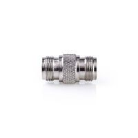 Nedis Satelliten- und Antennenadapter / N-Buchse / N-Buchse / Vernickelt / 50 Ohm / Gerade / Metall / Silber / 10 Stück / Umschlag