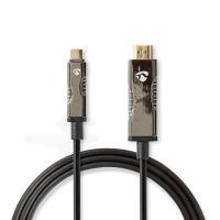 Nedis optische USB-Kabel aktiv| USB Type-C| HDMI Stecker| 18 Gbps| 10.0 m| rund| - Cable - Digital