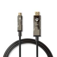 Nedis optische USB-Kabel aktiv| USB Type-C| HDMI Stecker| 18 Gbps| 50.0 m| rund| - Cable - Digital