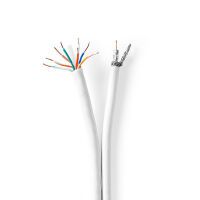 Nedis IEC Coax CAT6 Kombikabel| RG59| 75 Ohm| Doppelt geschirmt| Eca| 50.0 m| rund - Cable/adapter set - Network