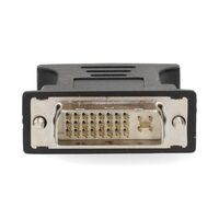 Nedis DVI-Adapter / DVI-I 24+5-Pin Stecker / VGA Buchse / Vernickelt / Gerade / ABS / Metall / Schwarz / Box