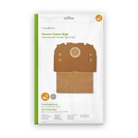 Nedis Staubsaugerbeutel / 10 Stück / Papier / Meist verkauft für: Vorwerk Tiger VK 250 / Braun