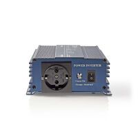 Nedis Power Inverter reine Sinus-Wellen / Eingangsspannung: 12 V DC / Geräteausgangsanschluss: Type F (CEE 7/3) / 230 V AC 50 Hz / 150 W / Spitzenleistung: 300 W / Zigarettenanzünder / Reine Sinuswelle / Düse / Blau
