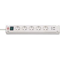 Brennenstuhl Steckdosenleiste  Bremounta 5x+USB weiß 3m (1150660325)