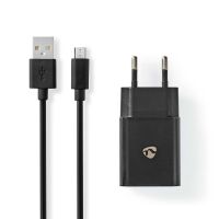 Nedis Netzladegerät| 1x 2.1 A| Anzahl der Ausgänge 1| USB-A| Micro USB Lose Kabel|