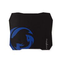 Nedis GMPD100BK - Black,Blue - Pattern - Microfiber - Rubber - Non-slip base - Gaming mouse pad