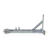 Nedis Satelliten-Wandhalterung / Minimaler Wandabstand: 350 mm / Maximaler Wandabstand: 660 mm / Distance to wall: 0.00 mm / Durchmesser Klemme: 32 - 42 mm / Stahl / Silber