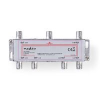 Nedis CATV-Splitter| 5 - 1000 MHz| Einführungsverlust 10.0 dB| Anzahl der Ausgänge 6