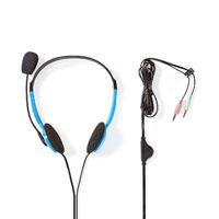 Nedis PC-Headset| On-Ear| Stereo| 2x 3.5mm| Opvouwbare
