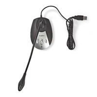 Nedis Mikrofon / Vorrichtung: Desktop / Notebook / Kabelgebunden / USB-A Male / Ein-/Ausschalter / Kopfhörerausgang