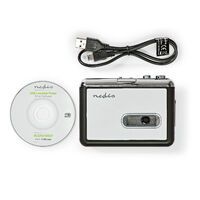 Nedis Cassetten Adapter| Tragbar| Anschlüsse– Ausgang 1x 3.5 mm Mini-USB|