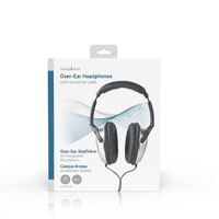 Nedis Over-Ear-Kopfhörer Wired| Seillänge 6.00 m| Lautstärke-Regler| Schwarz