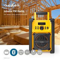 Nedis BAUSTELLENRADIO IPX5       15W (RDFM3100YW   GELB/SW)