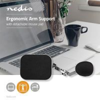 Nedis Ergonomische Armauflage / Drehbar / Schreibtisch / mit Mauspad / Metall