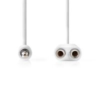 Nedis Stereo-Audiokabel| 3.5 mm Stecker| 2x 3.5 Buchse| Vernickelt| 0.20 m| rund| - Cable - Audio/Multimedia