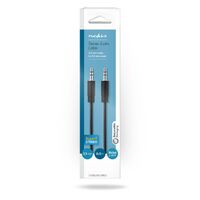 Nedis Stereo-Audiokabel / 3.5 mm Stecker / 3.5 mm Stecker / Vernickelt / 0.50 m / Rund / Schwarz / Box