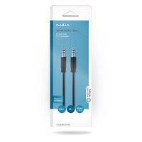 Nedis Stereo-Audiokabel / 3.5 mm Stecker / 3.5 mm Stecker / Vernickelt / 10.0 m / Rund / Schwarz / Blister