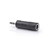 Nedis Stereo-Audio-Adapter| 3.5 mm Stecker| 6.35 Buchse| Vernickelt| Gerade| ABS| - Adapter