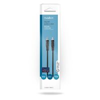Nedis Digital-Audio-Kabel / RCA / RCA / Vernickelt / 2.00 m / Rund / PVC / Schwarz / Box