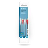 Nedis Stereo-Audiokabel 2x RCA Stecker / 2x RCA Stecker 2 m schwarz