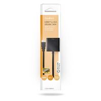Nedis HDMI™ -Adapter / HDMI™ Stecker / VGA Buchse / 3.5 mm Buchse / Vernickelt / Gerade / ABS / Schwarz / 1 Stück / Box