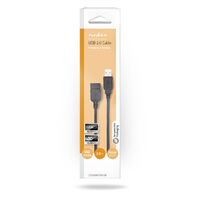 Nedis USBKABEL  2.0 USB-AST/USB-ABU (CCGB60010BK20)